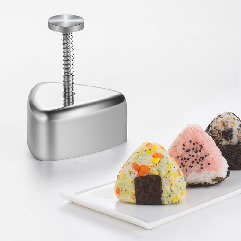 Digital Shoppy Stainless Steel Rice and Vegetable Roll Mould Japanese Triangle Kitchen Gadgets - Image 2