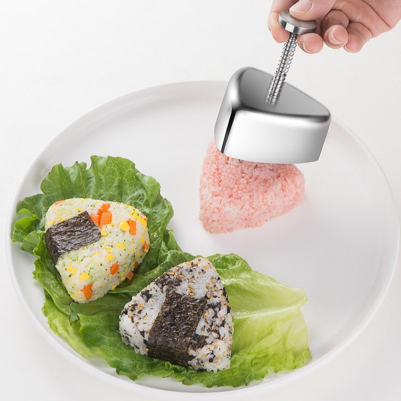 Digital Shoppy Stainless Steel Rice and Vegetable Roll Mould Japanese Triangle Kitchen Gadgets - Image 5