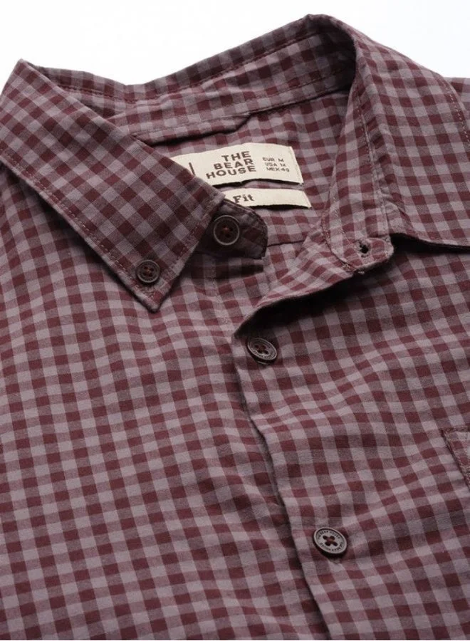 THE BEAR HOUSE Men's Shirt for Casual and Formal Wear | Classic Button-Down Style for Office, Daily Use, Travel, Events & All-Season Outfits | Versatile & Stylish Wardrobe Essential for Every Occasion