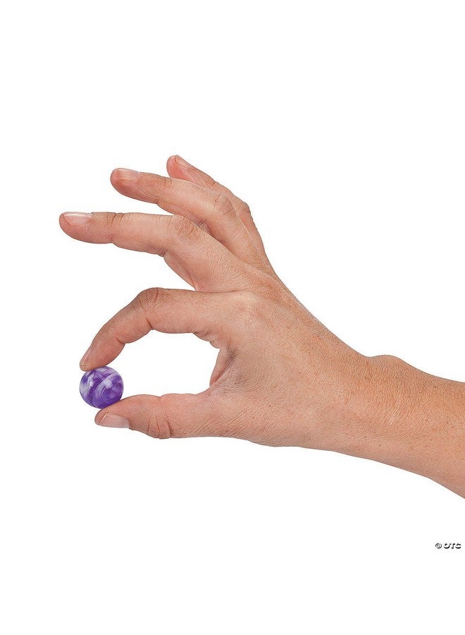 فن إكسبريس كرات نيون رخامية مرتدة - مجموعة كبيرة من 48 كرة نطاطة صغيرة - Image 2