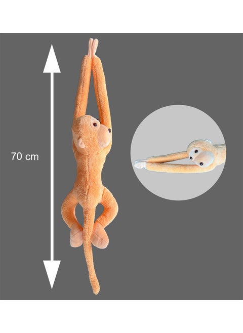 Play and Sleeping Companion with Sticky Hands 70 cm Plush Monkey Toy