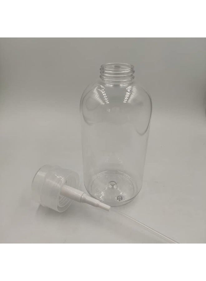 lasenersm 2Pcs 500ml (16.9oz) Nail Polish Remover Pump Bottle Dispenser Empty Push Down Pump Dispenser Bottle with Flip Top Cap for Nail Polish and Makeup Remover, Clear - Image 5