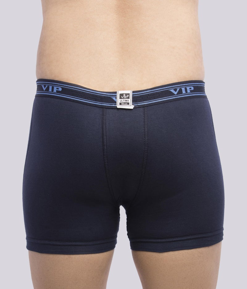 VIP ULTIMAICD Color Men's 100% Cotton Interlock Fabric Trunk with Outer Elastic Waistband Assorted, 80 Size, Pack of 3 - Image 4
