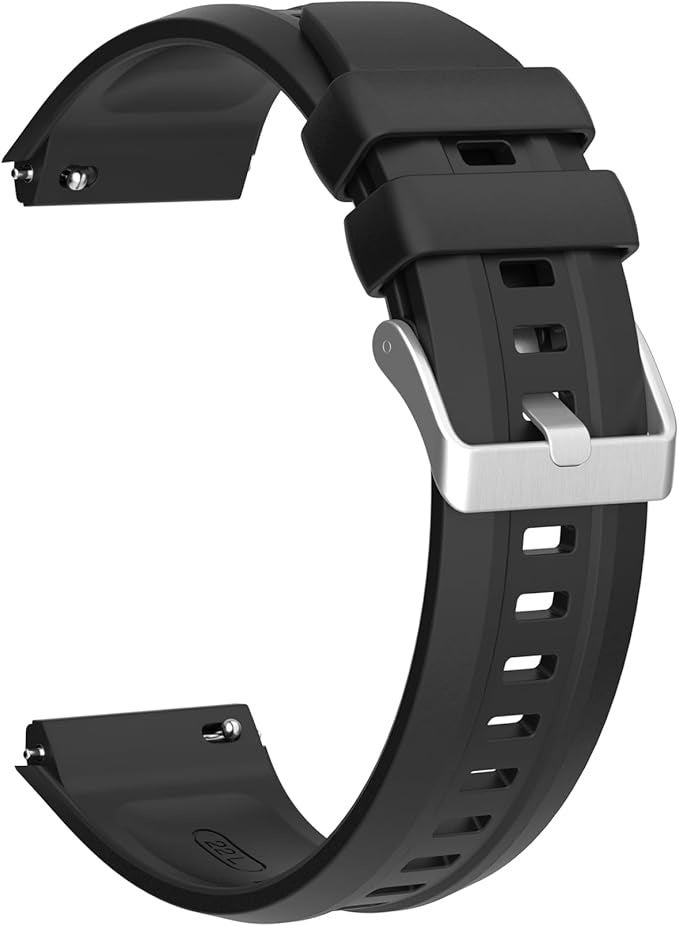 Silicone Straps Compatible with Huawei GT 5 Pro 46 mm / GT5 46 mm / GT4 46mm Sports Wristbands Replacement Waterproof Silicone Strap, 22mm - Image 3