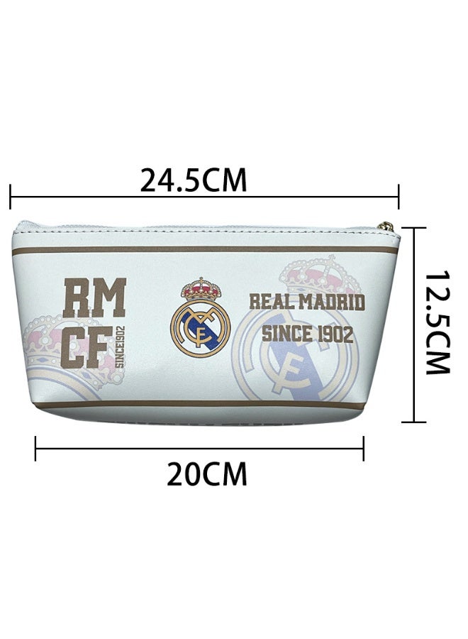 ريال مدريد لكرة القدم مقلمة كبيرة حقيبة التخزين مروحة لوازم الهدايا مع سستة - Image 2