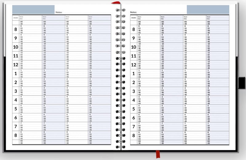 STRIVE ZEN Business Appointment Book with 15-Minute Slots, Undated 2-Year Planner, Large Hardcover, Multiple Schedules, Daily/Hourly - Image 1