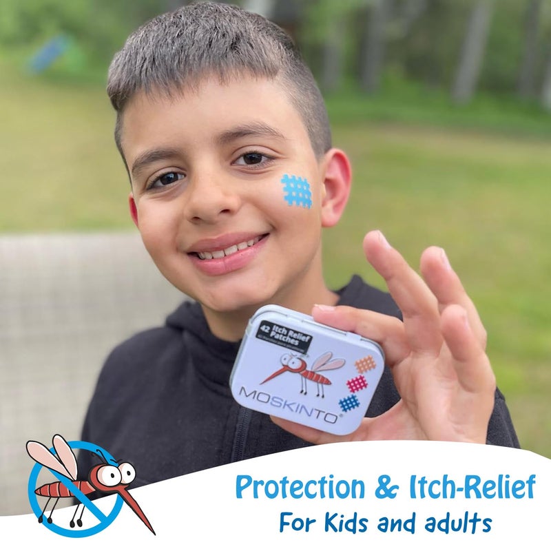 Moskinto The Original Mosquito Itch Relief Patches for Kids & Adults, Bug Bite Patches Soothe Swelling & Itching, Anti Itch Bug Bite Relief, Suction Tool Alternative, Family Pack, 42 Count - Image 5