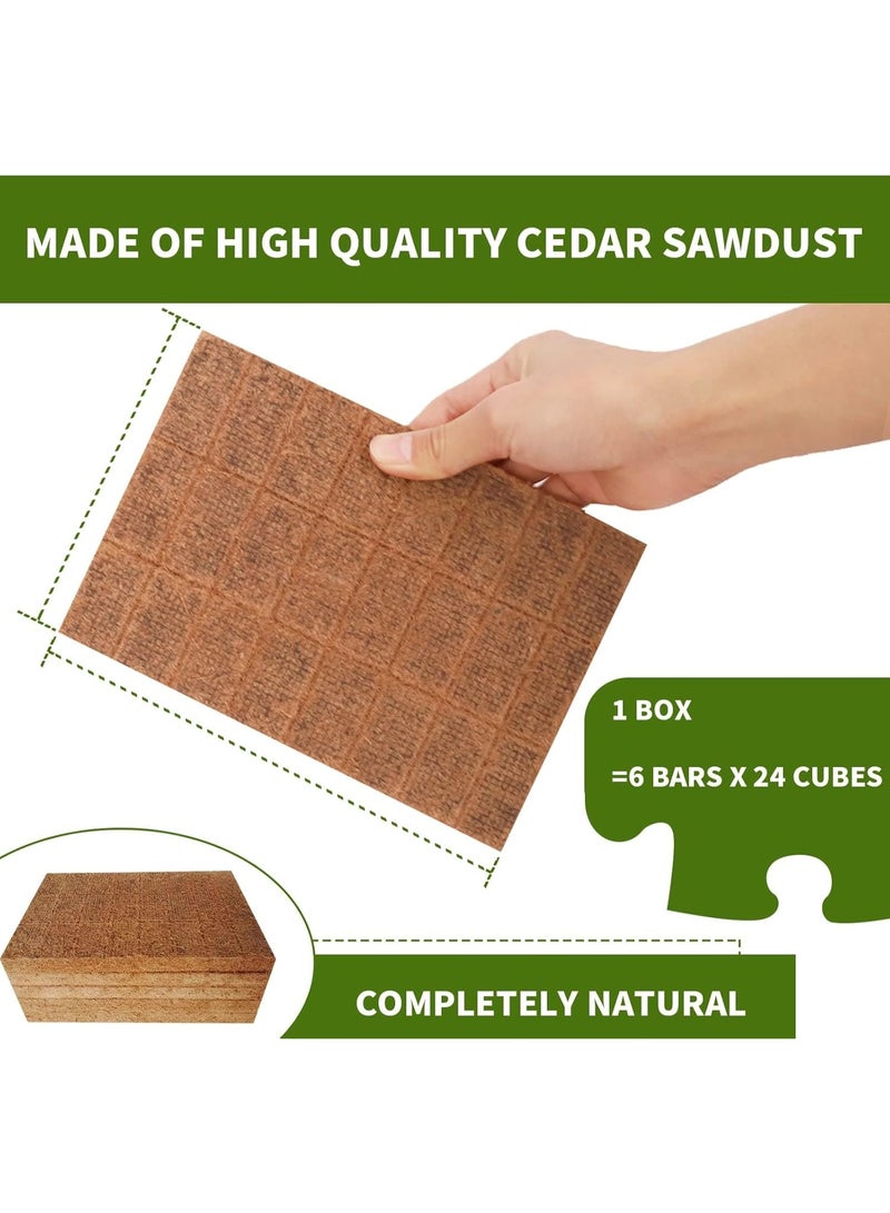 Natural Fire Starters Cubes for Grill Big Green Egg,Fire Charcoal Starter Sticks for BBQ,Fireplace,Smokers,Camping Waterproof Fire Lighter Easy to Ignite(144) - Image 4