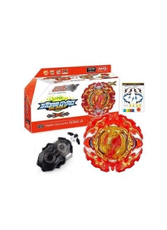 مجموعة Mq Beyblade Burst Dynamite Overdrive Special Starter Set B-191-2 مع قاذف ثنائي الاتجاه LR B-184