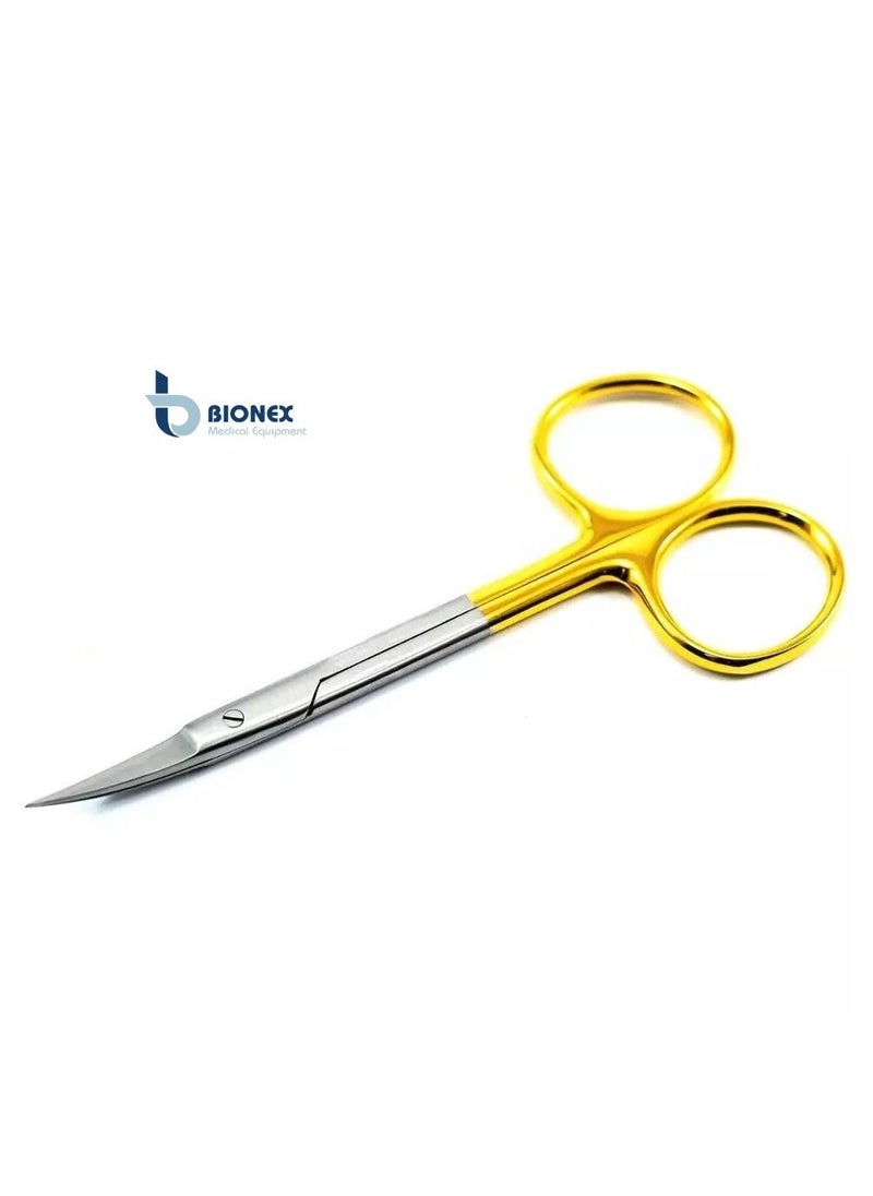 BIONEX Iris Scissors 4.5" Curved Sharp Sharp Points Surgical Excel 