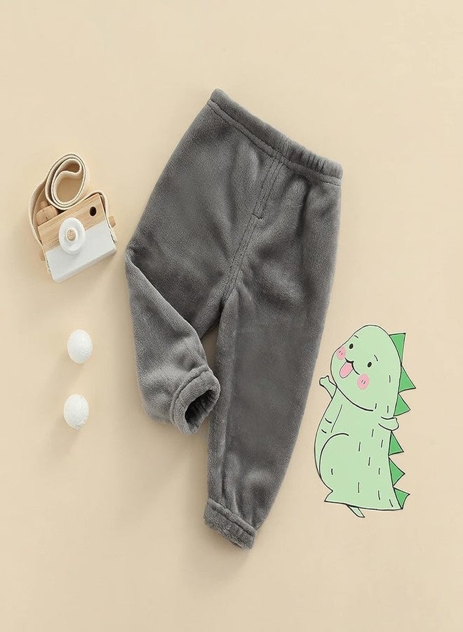 SHAPERX Winter Solid Pajama Warmer Bottom for Kids Boy and Girl's Pack of 1 Solid (8-9 Years, Grey) - Image 3