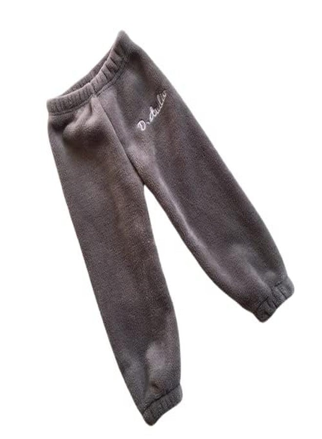 SHAPERX Winter Solid Pajama Warmer Bottom for Kids Boy and Girl's Pack of 1 Solid (8-9 Years, Grey) - Image 2