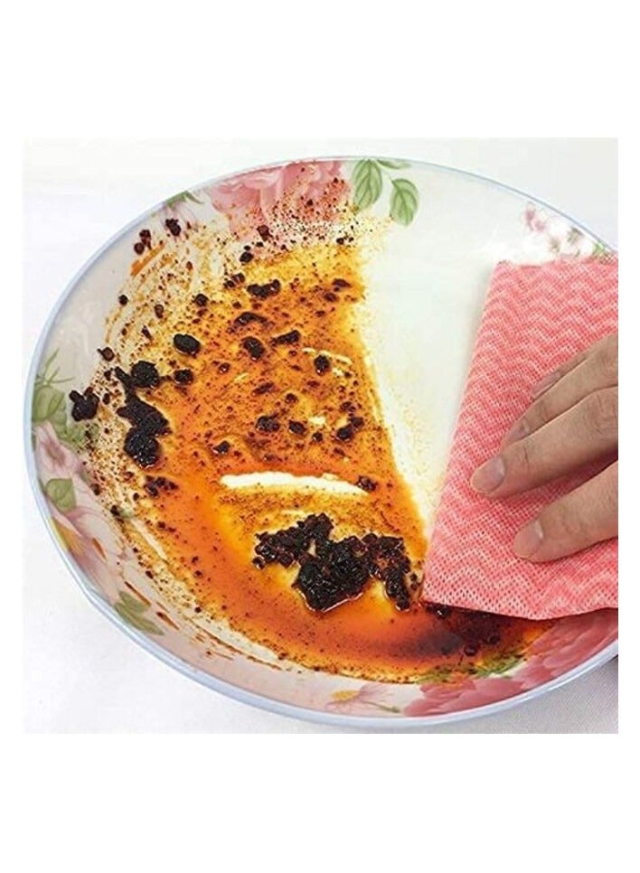 PROMASS 4Pcs Cleaning Towel Kitchen Cleaning Cloth Reusable Cleaning Cloth Cleaning Rag Roll - Image 4