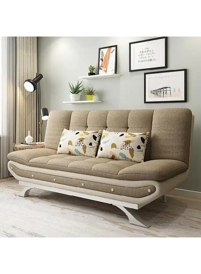Poppins Home Poppins HOME Stylish Sofa Bed for Versatile Living Cozy Sofa Turns Bed Comfort for Sitting or Sleeping (Taupe)  - Image 1