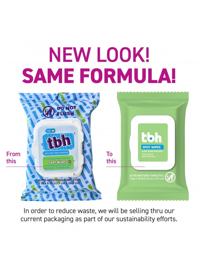 tbh TBH Kids Spot Wash Wipes - Cleansing Face Wipes - Acne Prevention - Sulfate, Paraben Free - 30 Pack. - Image 2