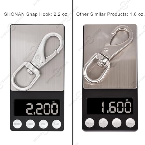 Shonan.Systems SHONAN Stainless Steel Flag Clips for Flagpole Rope- 4 Pack 3.5 Inch Swivel Snap Hook Flag Pole Clips, Diving Clips Spring Hooks for Dog leashes, Keychains, Boat Ropes, Bird Feeders - Image 4