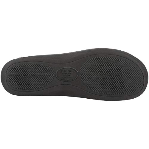 Isotoner Men's Classic Microterry Slippers - Cooling Gel-Infused Memory Foam, Indoor/Outdoor Soles, Machine Washable, Fuax Microsuede Navy Blue, 9.5-10.5 - Image 2