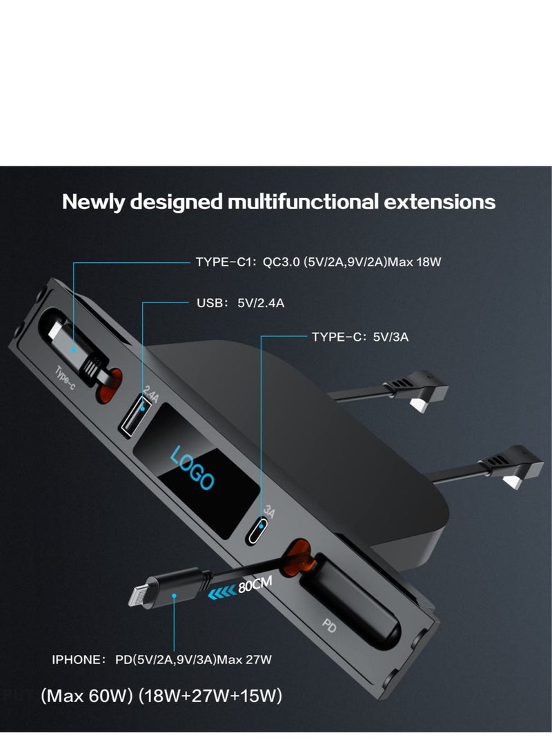 Captaintech Car USB Charger Multi Port for 2021 2022 2023 Tesla Model 3/Y | Tesla USB Hub with Blue Led Light | Tesla Model 3/Y Accessories 100% Fit Center Console Adapter | Tesla Phone Charger - Image 2