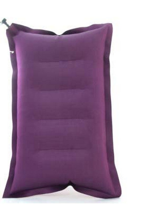 Duckback Rubberized Cotton Travel Air Pillow (Purpel, 1), Purple, Pack of 1 - Image 1