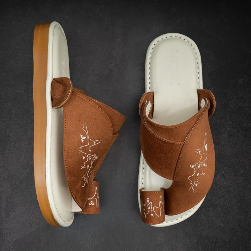 Arabic Sharqi Sandals | Brown | Sandals Traditional footwear - Image 2