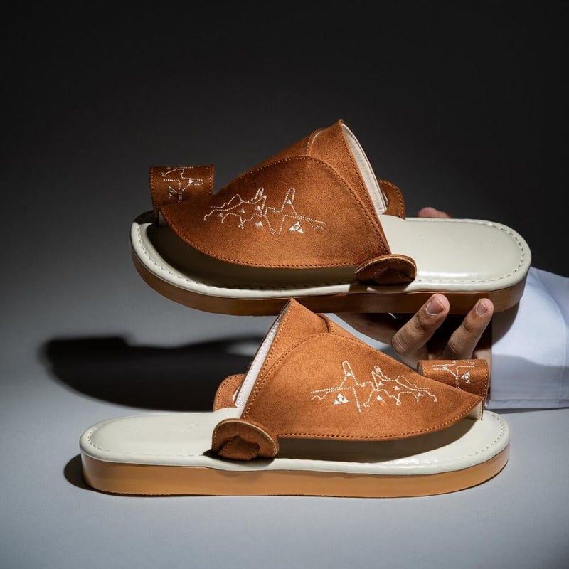 Arabic Sharqi Sandals | Brown | Sandals Traditional footwear - Image 1