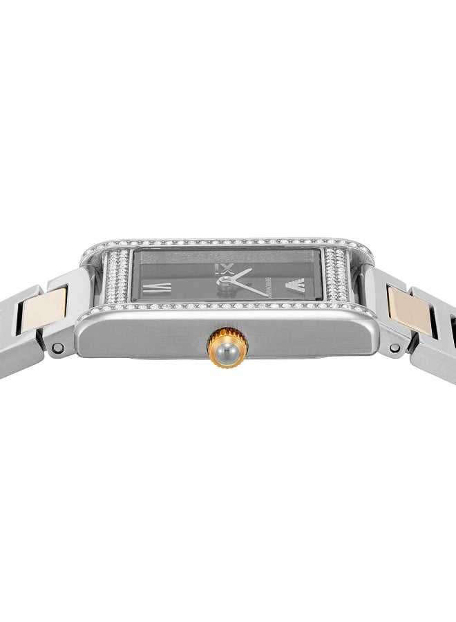 Emporio Armani Genni AR11642 Women’s Quartz Watch Mother of Pearl Multicolor Dial Two-Tone Stainless Steel 24mm - Image 4
