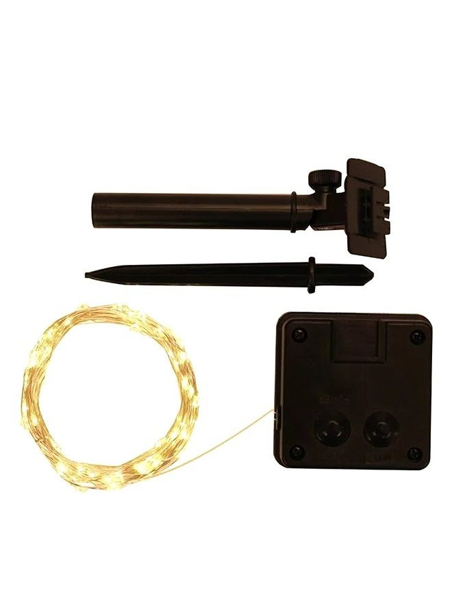 RollsTimi  LED Solar Outdoor String Lights Yellow 10 Meter - Image 2