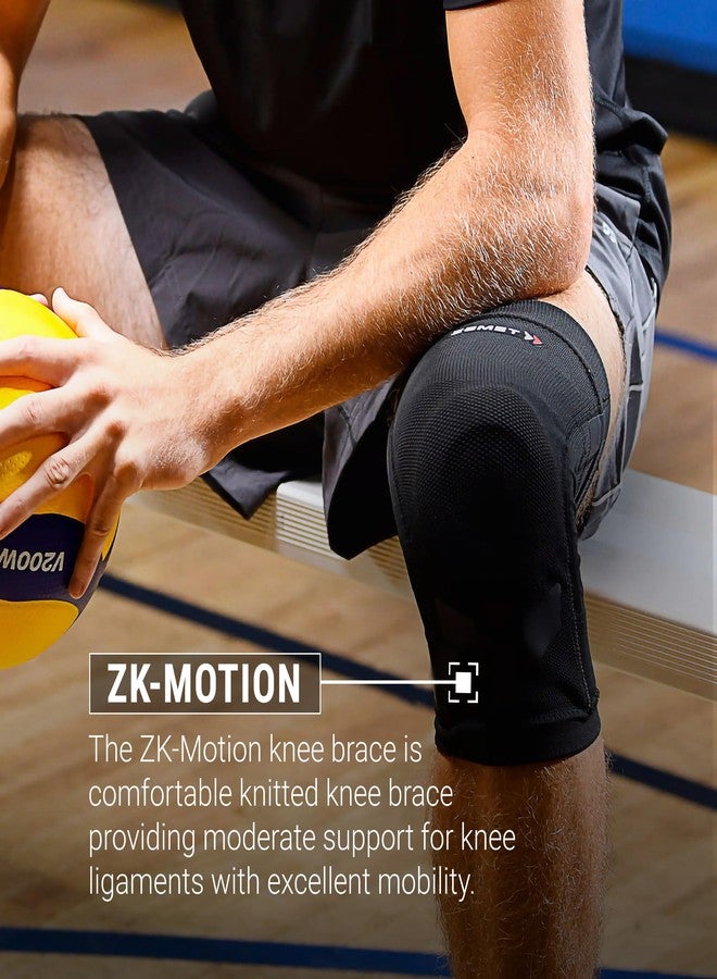 Zamst ZK-Motion Sports Knee Brace With Comfortable Knitted And Flexible Resin Stays Protecting the Knee Ligaments For Sprains of the ACL, MCL, LCL-for Basketball, Volleyball, Football, Soccer,Skiing (Medium) - Image 2