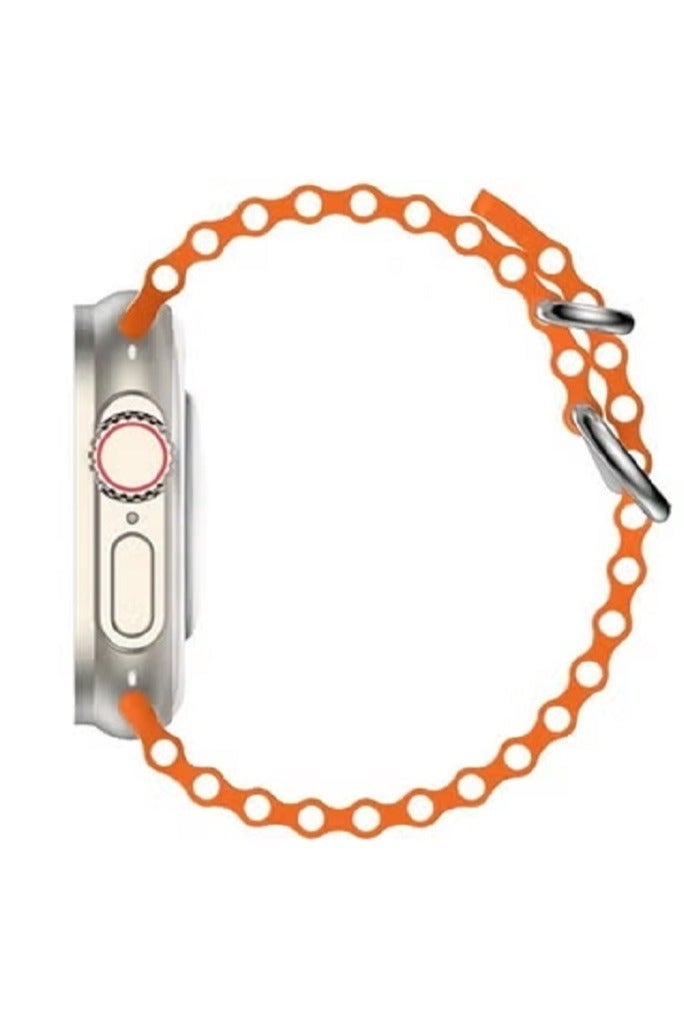 JOYFOCUS Z77 Ultra Smartwatch 2.1-inch IPS Full-angle HD Color Screen Bluetooth Call Smart Voice Assistant GPS Positioning Sports Watch-Orange - Image 5