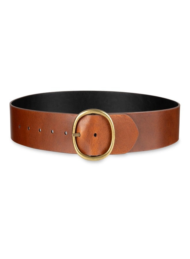 كول هان حزام كول هان النسائي ذو الوجهين، دائري، عريض، لون بني/أسود، مقاس متوسط - Image 1