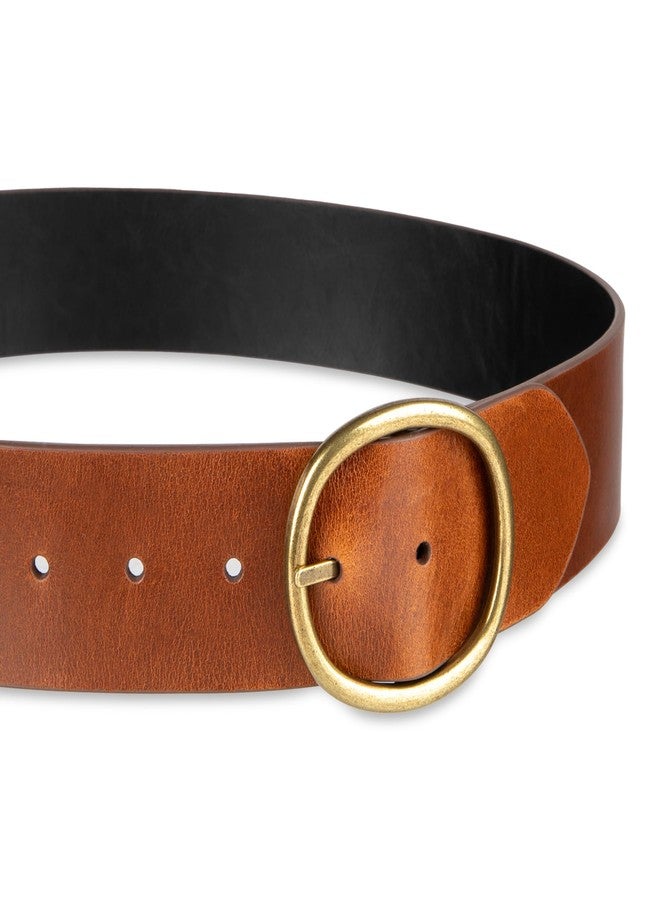 كول هان حزام كول هان النسائي ذو الوجهين، دائري، عريض، لون بني/أسود، مقاس متوسط - Image 3