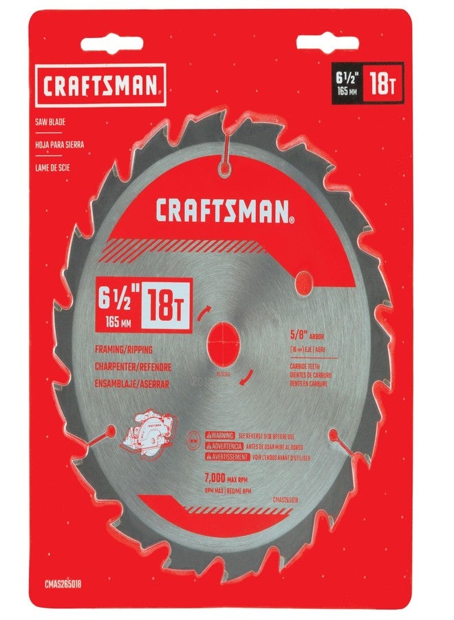CRAFTSMAN Circular Saw Blade 6-1/2 Inch 18T, Framing and Ripping (CMAS265018) - Image 2