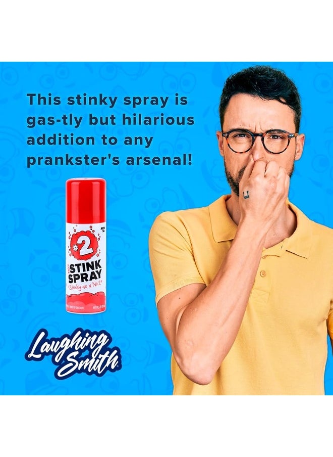 No 2 Stink Spray Max Potency Fart Spray for Maximum Laughs  Ultimate Prank Gag Gift  Horrifyingly Funny Fart Smell  Ideal for Prank Wars  Fun Times  50ml