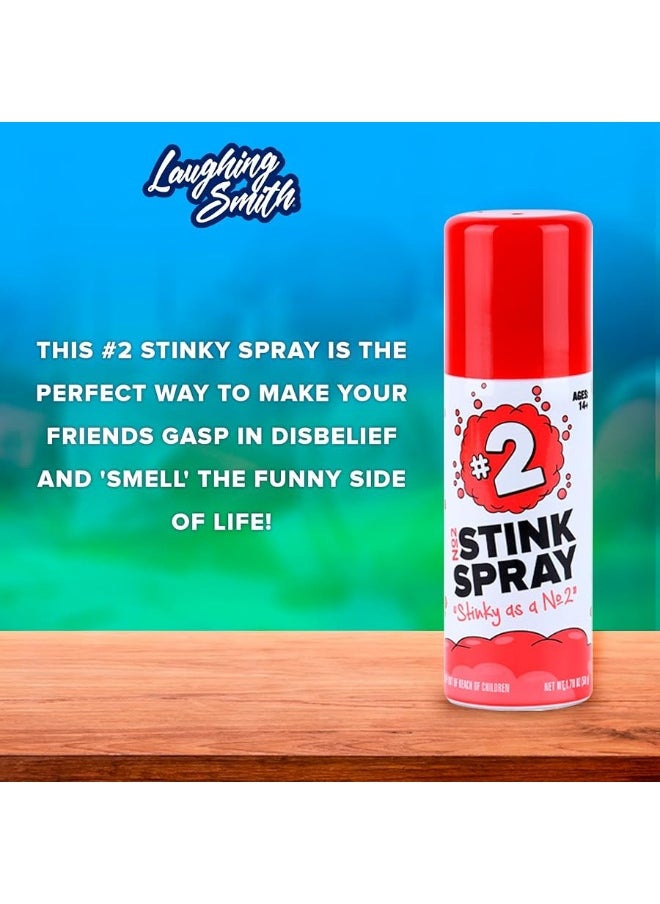 No 2 Stink Spray Max Potency Fart Spray for Maximum Laughs  Ultimate Prank Gag Gift  Horrifyingly Funny Fart Smell  Ideal for Prank Wars  Fun Times  50ml