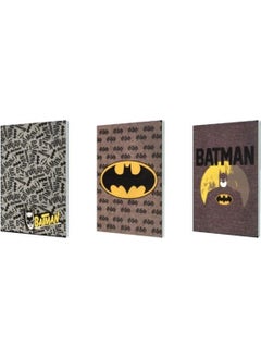 Batman Plastic Cover 40 Sheets Checkered Notebook My Note 18.5 x 26 (3 Pieces)