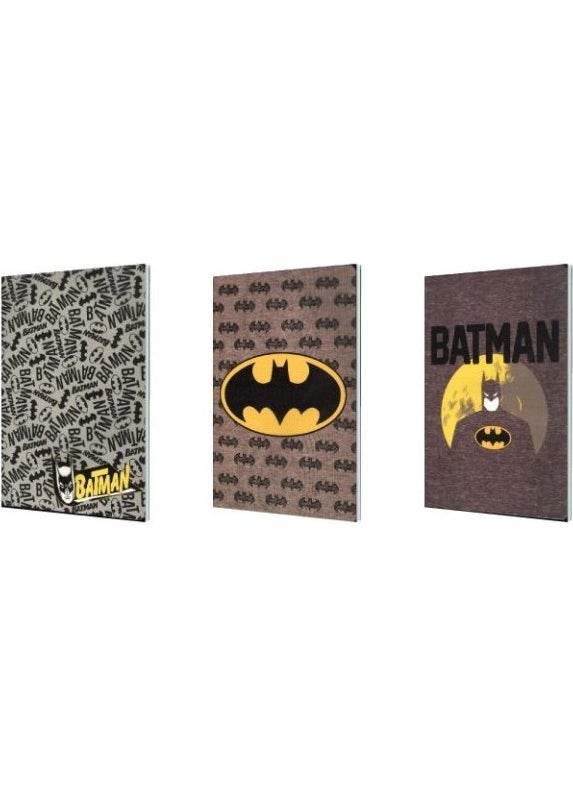 Mynote Batman Plastic Cover 40 Sheets Checkered Notebook My Note 18.5 x 26 (3 Pieces)  - Image 1