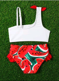 Shein Girl Watermelon Print Ruffle Trim Bikini Swimsuit  - Image 5