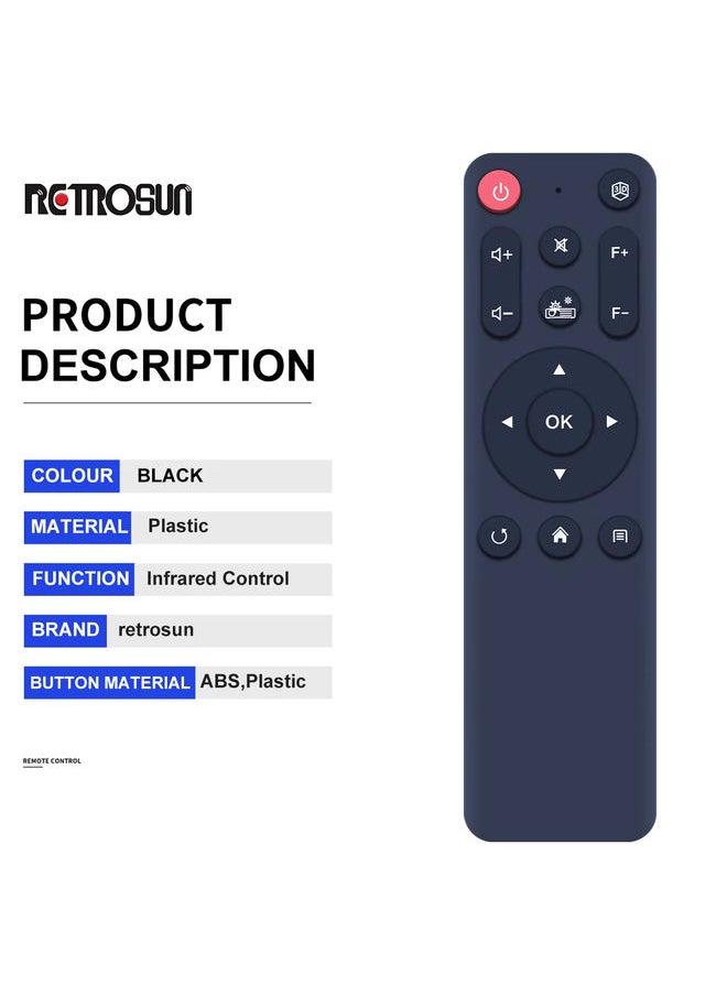 OMETTER - Remote Control For (Toumei Cocar T5 T6 V5 V6 V7) (TOUMEI COCAR T series)(KECAG W10) 5G DLP Portable 1080P WiFi Movie Projector - Image 1