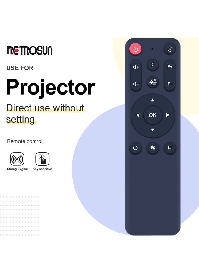 OMETTER - Remote Control For (Toumei Cocar T5 T6 V5 V6 V7) (TOUMEI COCAR T series)(KECAG W10) 5G DLP Portable 1080P WiFi Movie Projector - Image 1
