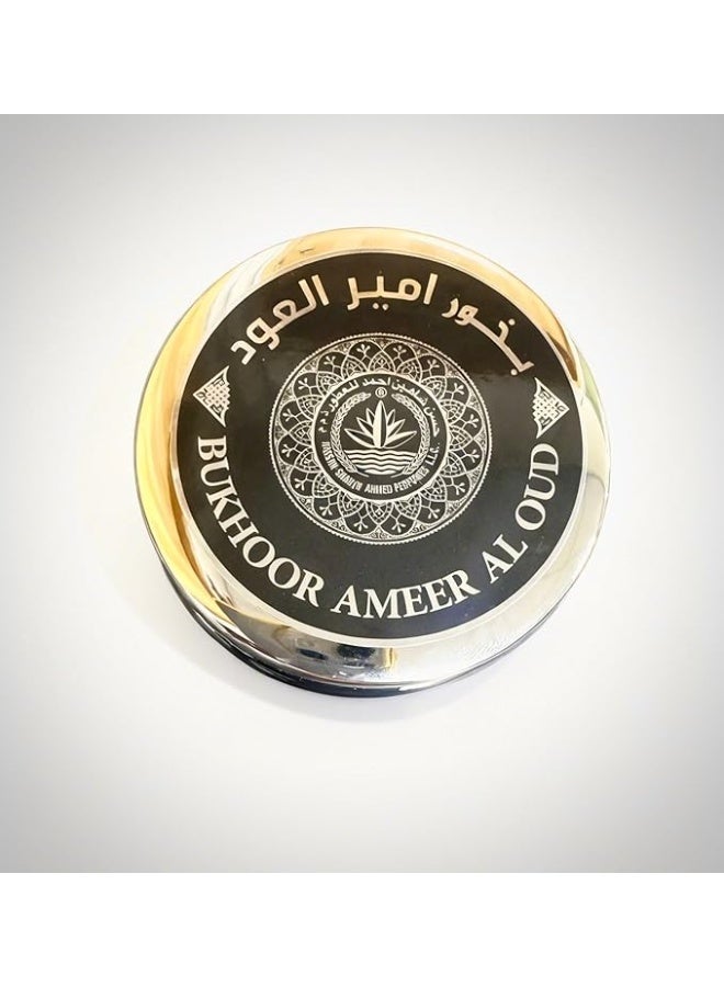 Bukhoor Ameer Al Oud Incense, Premium Arabic Oud Fragrance, Amber Scent, Black, 70g - Image 3