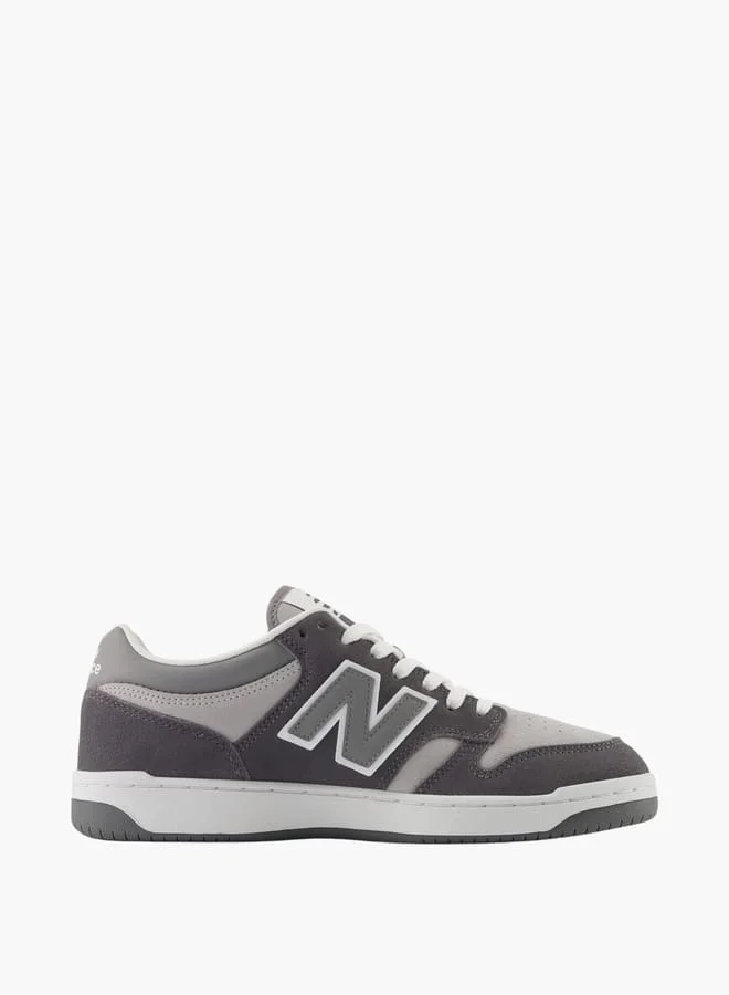 New Balance Men's Logo Detail Sneakers with Lace-Up Closure - 480