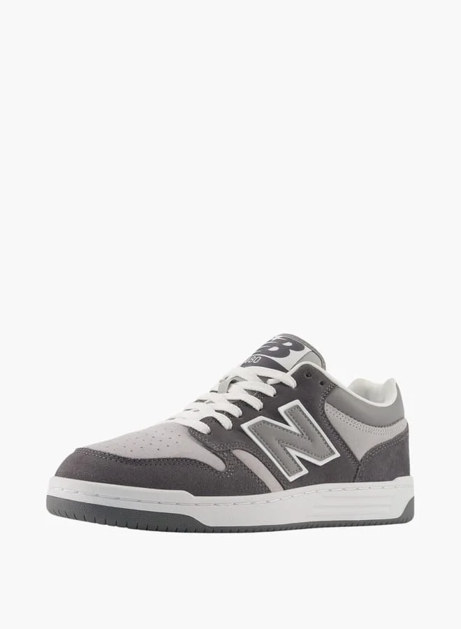 New Balance Men's Logo Detail Sneakers with Lace-Up Closure - 480