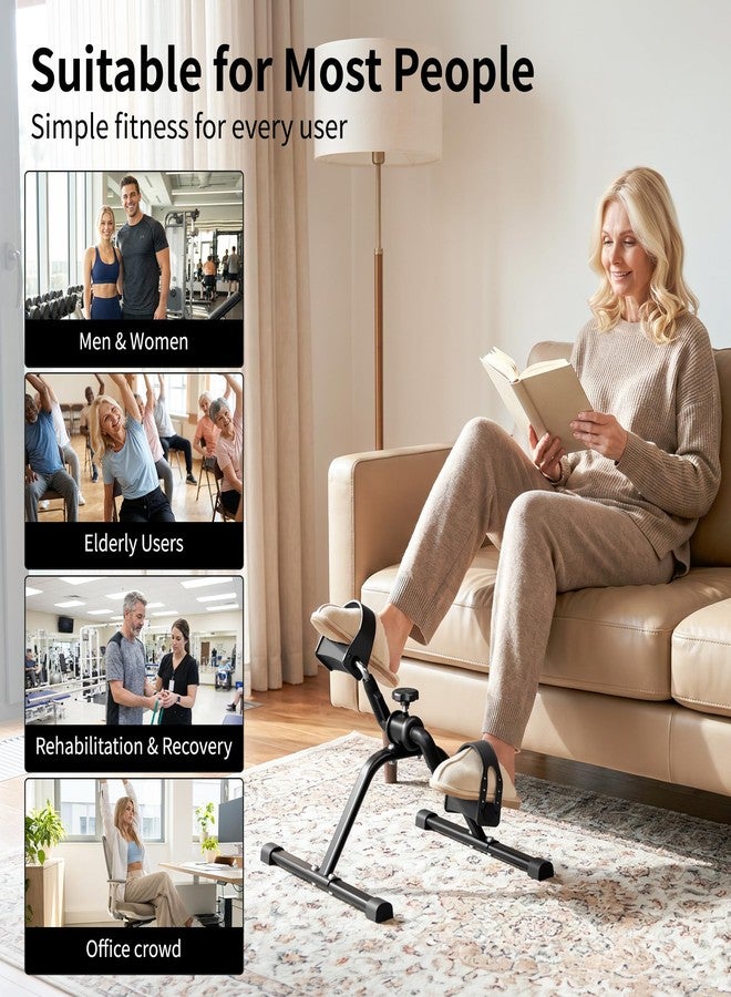 LEWANJA Pedal Exerciser Mini Stationary Cycle with Adjustable Resistance, Under Desk Bike for Home Exercise Equipment, Lightweight and Compact - Image 5