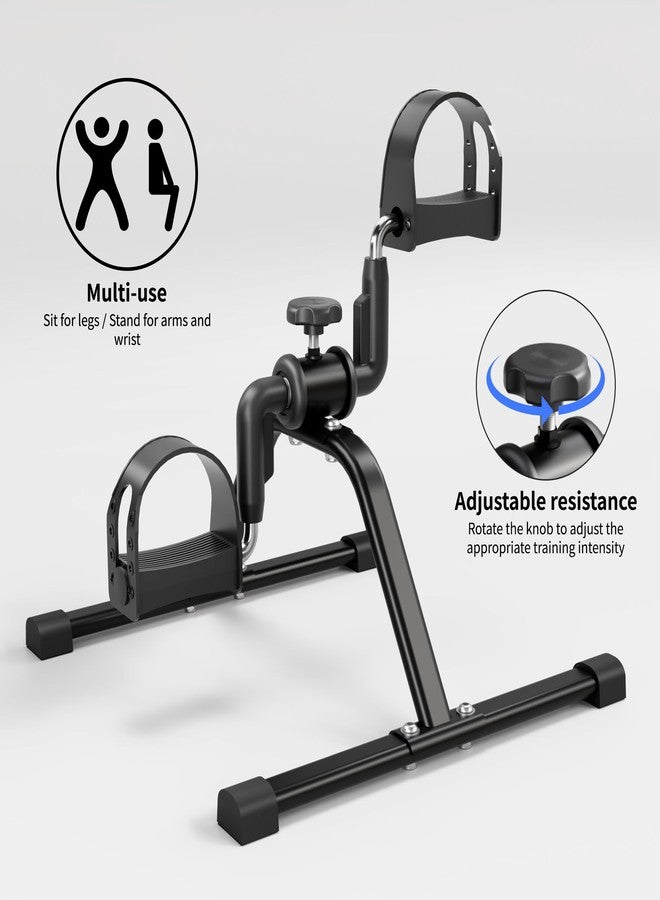 LEWANJA Pedal Exerciser Mini Stationary Cycle with Adjustable Resistance, Under Desk Bike for Home Exercise Equipment, Lightweight and Compact - Image 3