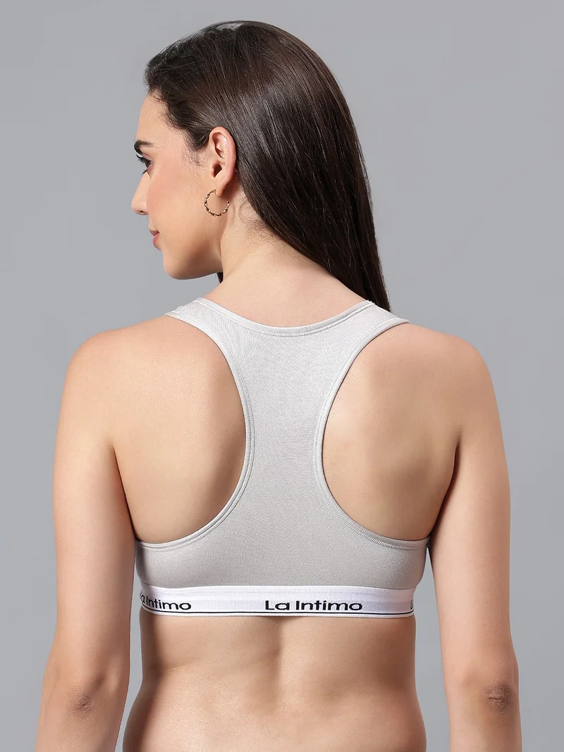 La Intimo Padded Slip On Racerback Bra
