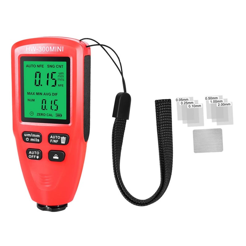 Digital Paint Thickness Gauge High Precision Magnetic Non Magnetic Car Coating Tester - Image 1