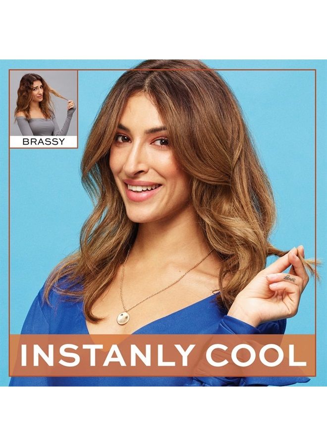 John Frieda مجموعة الشامبو والبلسم الأزرق كراش للبنيين، تقضي على النغمات النحاسية للبنيين، 8.3 أونصة سائلة