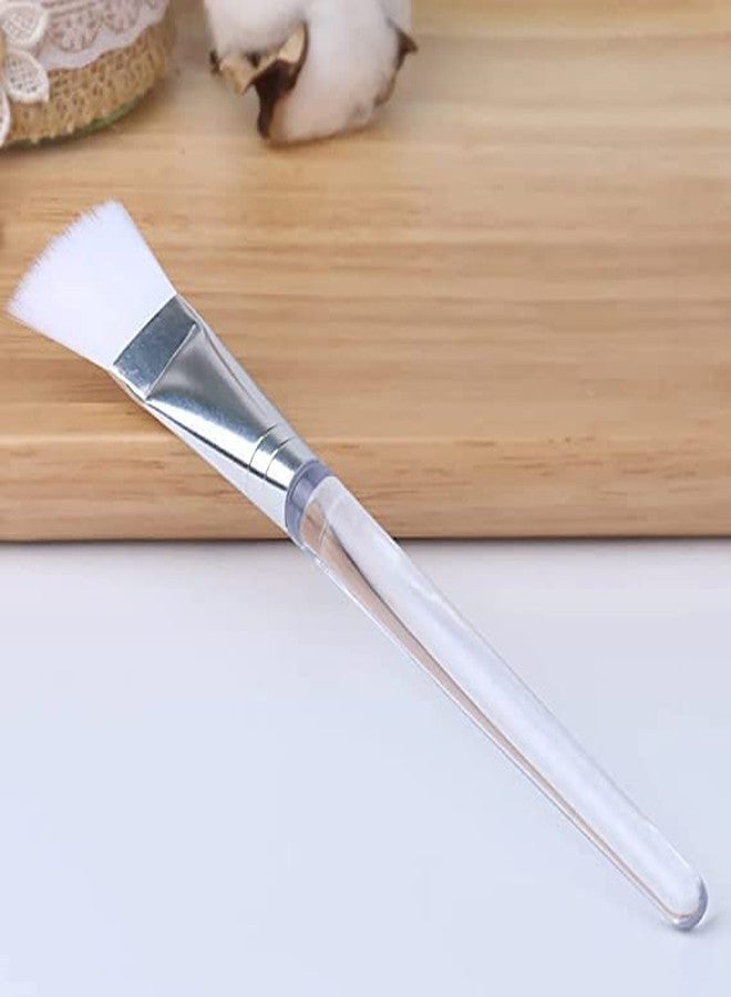 VEDETIC Professional 2pcs Plastic White Flat Bleach Face Pack Applicator Soft Brush for Men and Women, Home Use, Salon Use, Parlour Use - Image 3