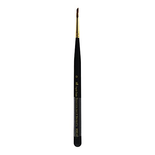Princeton MiniDetailer Angle Shader Brush Synthetic Short Handle Size 0 1 Count