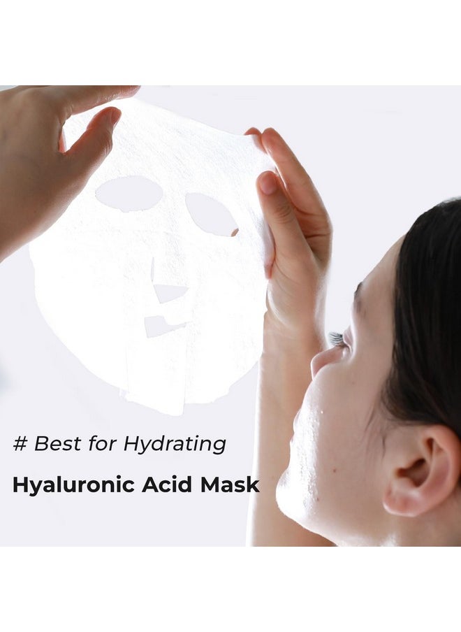 +WIS+ - Hyaluronic Acid Face Mask 24 Ea With Hyaluronic Acid Serum And Vitamin B5, Hydrating Facial Mask For Dry Skin, Anti-Aging Mask To Plump And Repair Dehydrated Skin, Safe On Sensitive Skin - Image 1